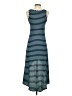 Enough About Me Stripes Blue Casual Dress Size S - photo 2