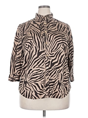 Chaps 3/4 Sleeve Blouse (view 1)
