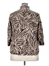 Chaps 100% Cotton Animal Print Brown 3/4 Sleeve Blouse Size 2X - photo 2