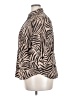 Chaps 100% Cotton Animal Print Brown 3/4 Sleeve Blouse Size 2X - photo 5