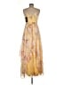 Lulus 100% Polyester Floral Yellow Cocktail Dress Size M - photo 2
