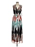 Karin Stevens 100% Polyester Print Gray Casual Dress Size 6 - photo 1