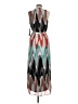 Karin Stevens 100% Polyester Print Gray Casual Dress Size 6 - photo 2
