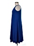 Ellen Parker Solid Blue Casual Dress Size M - photo 5