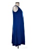 Ellen Parker Solid Blue Casual Dress Size M - photo 4