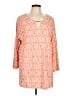 Ruby Rd. Pink 3/4 Sleeve Blouse Size L - photo 1