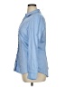 Express 100% Cotton Blue Long Sleeve Blouse Size XL - photo 5