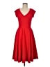 ModCloth Solid Red Cocktail Dress Size M - photo 1