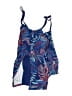 American Beach Tropical Blue Swimsuit Top Size 16 - photo 1