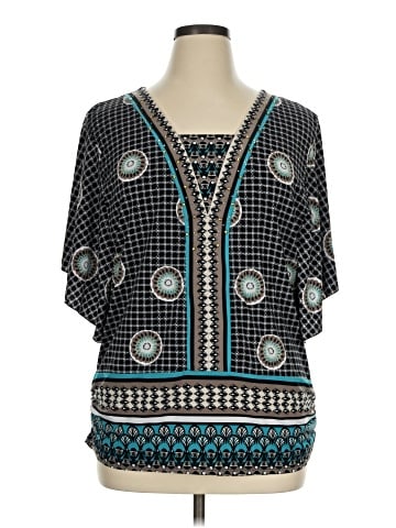 JM Collection 3/4 Sleeve Blouse (view 1)