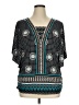 JM Collection Teal 3/4 Sleeve Blouse Size XL - photo 1