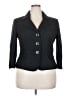 Tahari by ASL 100% Polyester Polka Dots Black Blazer Size 18 - photo 1