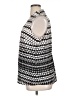 Nic + Zoe 100% Polyester Houndstooth Silver Sleeveless Blouse Size XL - photo 5