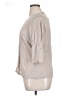 Foxcroft 100% Linen Tan 3/4 Sleeve Button-Down Shirt Size XL - photo 5