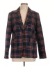 Boden 100% Polyester Plaid Blue Blazer Size 10 - photo 1
