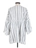 Roxy 100% Cotton Stripes Silver 3/4 Sleeve Blouse Size XS - photo 2