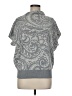Cynthia Rowley Paisley Gray Sweater Vest Size M - photo 1