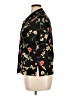 Requirements Floral Black Short Sleeve Blouse Size XL - photo 5