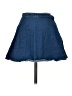 Bullhead 100% Cotton Solid Blue Denim Skirt Size 23 waist - photo 1