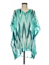 Marks & Spencer 100% Polyester Teal Short Sleeve Blouse One size - photo 1