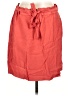 Ann Taylor LOFT Solid Red Casual Skirt Size L - photo 1