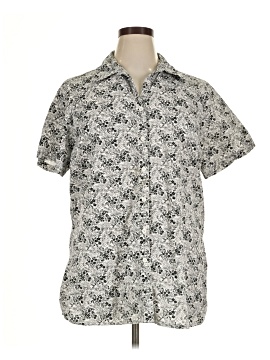 Gloria Vanderbilt Short Sleeve Button Down Shirt