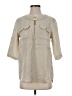 Ellen Tracy Gray 3/4 Sleeve Button-Down Shirt Size S - photo 1