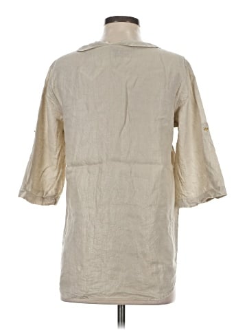 Ellen Tracy 3/4 Sleeve Button-Down Shirt (view 2)