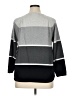 Karen Scott 100% Cotton Color Block Gray Pullover Sweater Size XL - photo 2