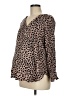 Ingrid + Isabel Brown Long Sleeve Henley Size M - photo 1