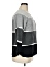 Karen Scott 100% Cotton Color Block Gray Pullover Sweater Size XL - photo 4