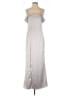 Halston Heritage 100% Polyester Silver Cocktail Dress Size 4 - photo 1