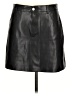 MNG 100% Polyester Black Faux Leather Skirt Size L - photo 1