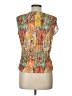 Alberto Makali 100% Polyester Orange Short Sleeve Blouse Size L - photo 2