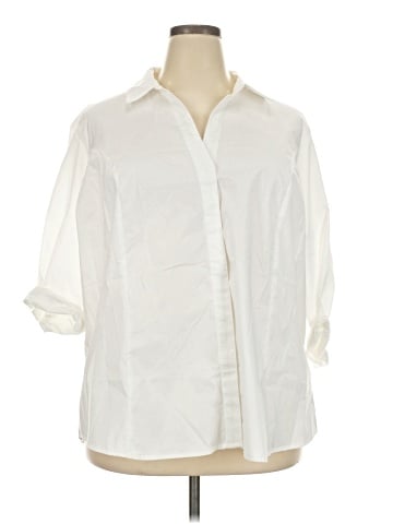 Riders by Lee 3/4 Sleeve Button-Down Shirt (view 1)