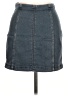 Free People Solid Gray Denim Skirt Size 10 - photo 1