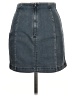 Free People Solid Gray Denim Skirt Size 10 - photo 2