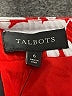 Talbots 100% Cotton Print Red Formal Skirt Size 6 - photo 4