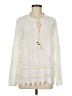 Pale Sky 100% Rayon Ivory Long Sleeve Blouse Size M - photo 1