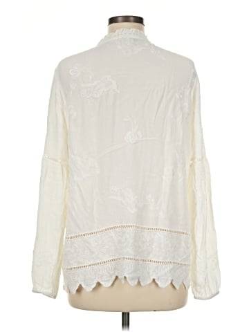 Pale Sky Long Sleeve Blouse (view 2)