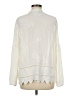 Pale Sky 100% Rayon Ivory Long Sleeve Blouse Size M - photo 2
