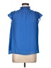 CeCe 100% Polyester Blue Sleeveless Blouse Size L - photo 1