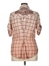 Harley Davidson Plaid Pink Short Sleeve Blouse Size XL - photo 2