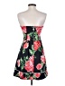 Backless Floral Black Cocktail Dress Size XS - photo 2