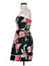 Backless Floral Black Cocktail Dress Size XS - photo 5