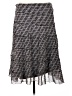 Studio M Houndstooth Gray Casual Skirt Size L - photo 1
