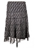 Studio M Houndstooth Gray Casual Skirt Size L - photo 2