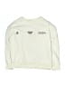 Zara 100% Cotton Ivory Sweatshirt Size 8 - photo 1