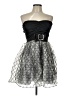 Mystic 100% Polyester Silver Cocktail Dress Size L - photo 1