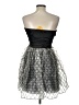 Mystic 100% Polyester Silver Cocktail Dress Size L - photo 2